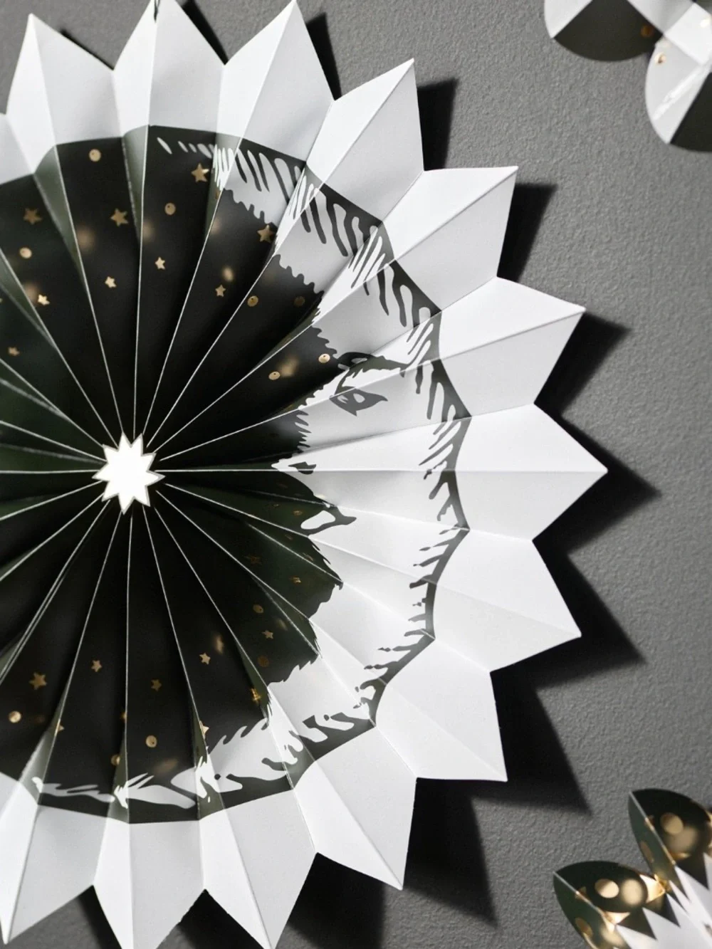 Anthropologie x Florence Balducci black cat paper fans hand painted
